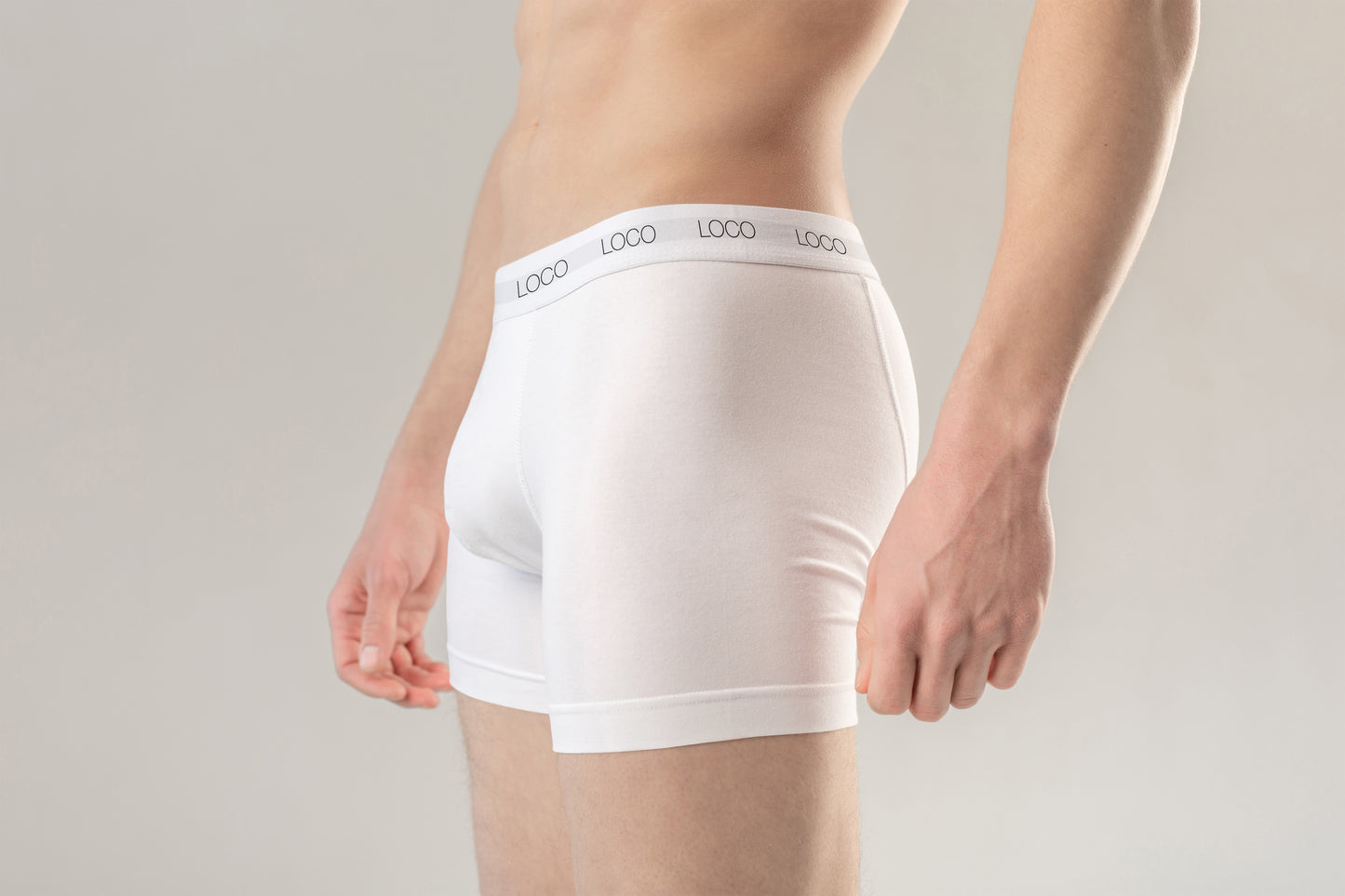 LOCO LINGERIE 

3er Pack Boxershorts - white