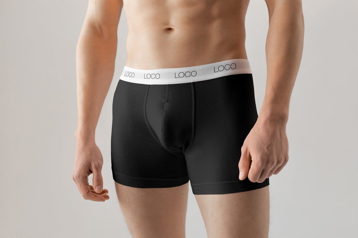 LOCO LINGERIE 

3er Pack Boxershorts - black, white and blue